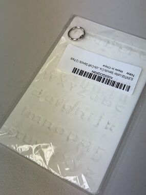 12 Pack letter stencils craft stencils upper and lower case letters reusable new